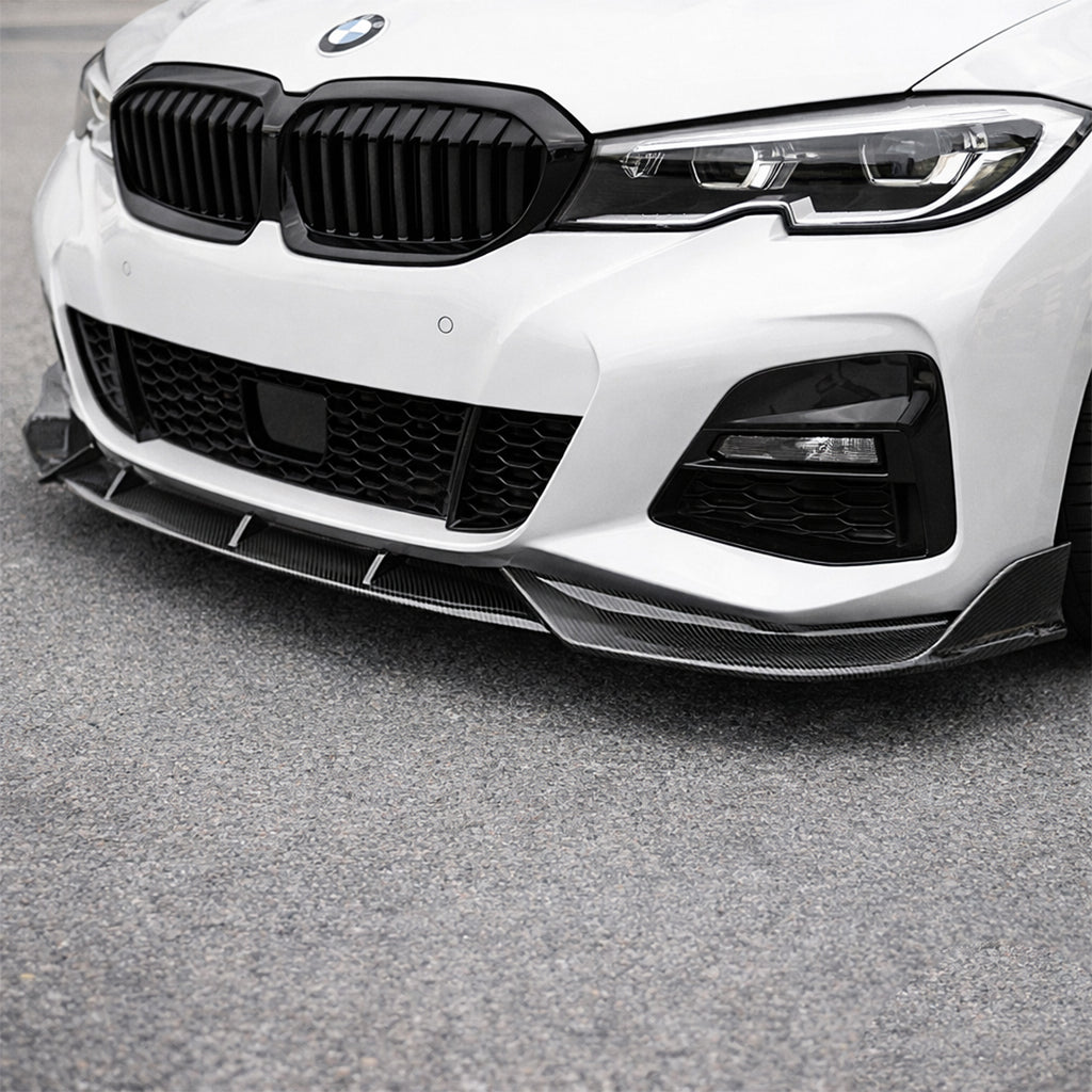 Carbon Fiber 3PC CP Style Front Bumper Lip – BMW 3 Series G20