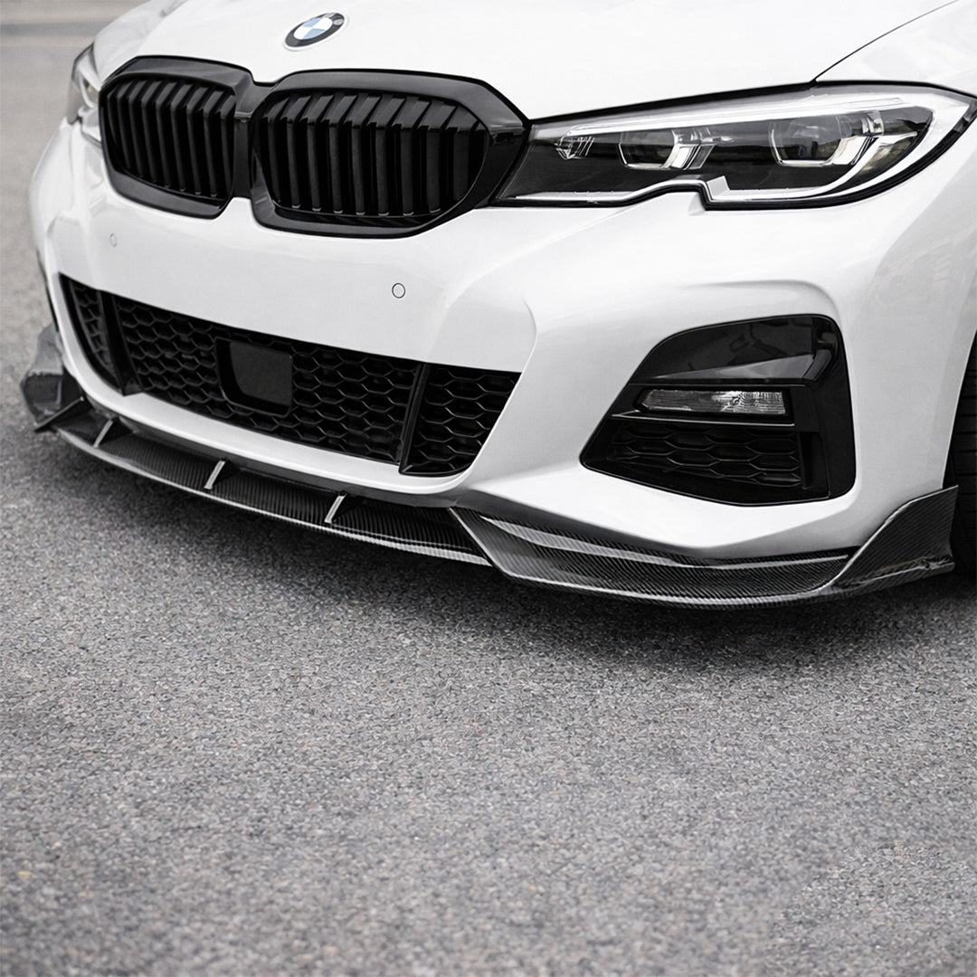 Carbon Fiber 3PC CP Style Front Bumper Lip – BMW 3 Series G20