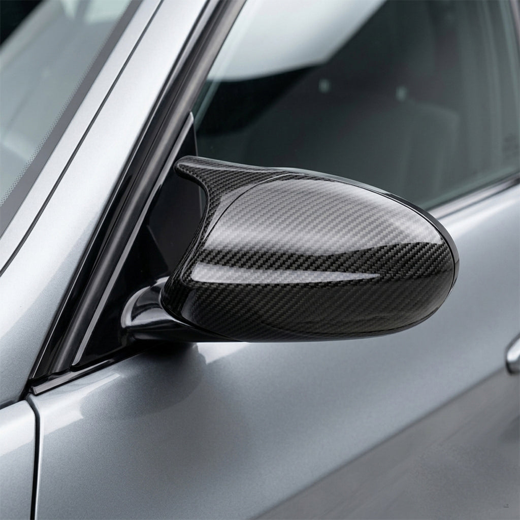 M Style Carbon Fiber Mirror Caps for BMW 1 Series E8x / 3 Series E9x (2010-2012)