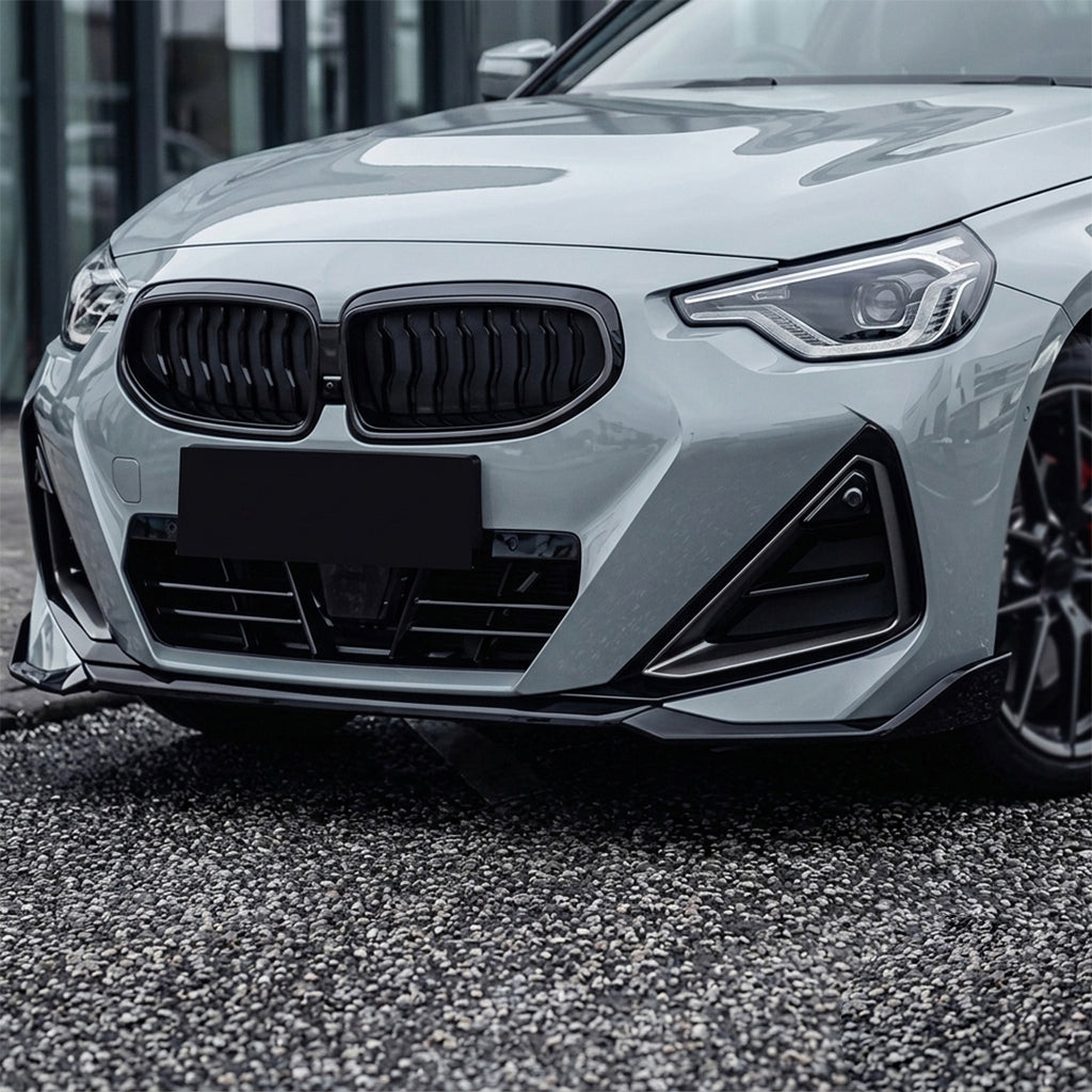 Carbon Fiber 3PC Front Bumper Lip for BMW 2 Series G42 Coupe