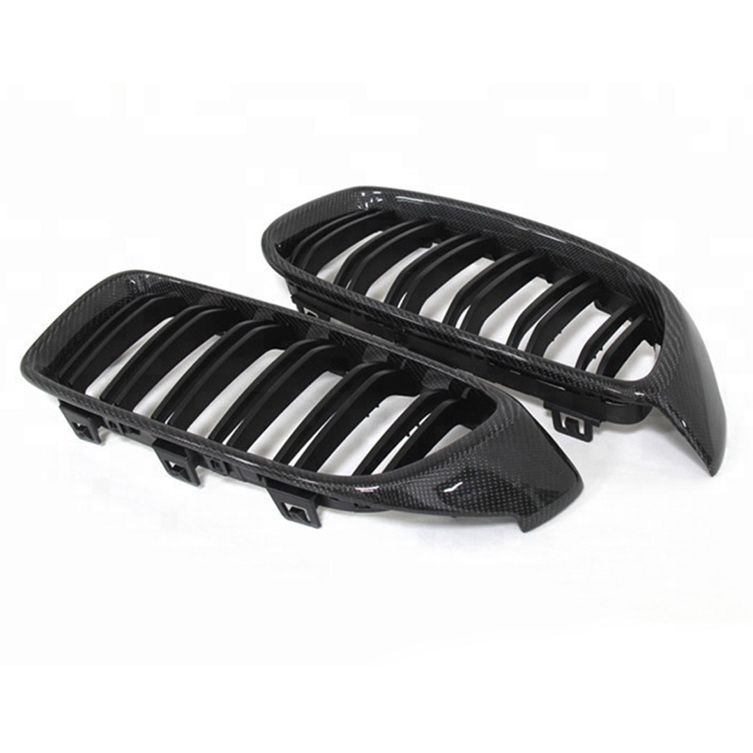 Carbon Fiber Kidney Grilles – BMW 4 Series F32 / F33 F36 / M3 F80 / M4 F82 / F83 (2014–2017)