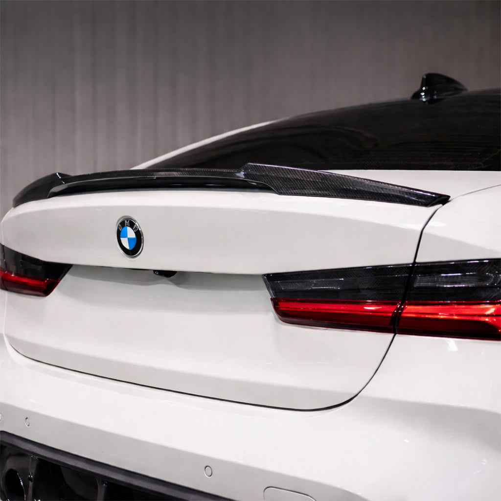 M4 Style Carbon Fiber Rear Spoiler for BMW G80 M3 / G20 3 Series (2019+)