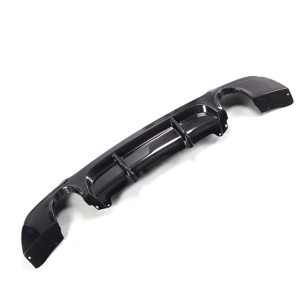 M Tech Carbon Fiber Rear Diffuser (Dual Tip) for BMW E92 (2006-2013)