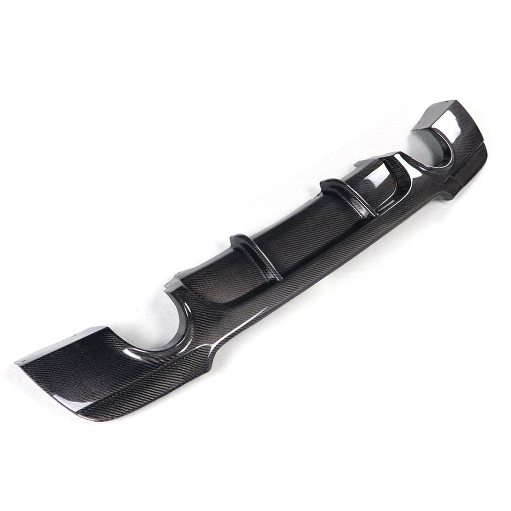 M Tech Carbon Fiber Rear Diffuser (Dual Tip) for BMW E92 (2006-2013)
