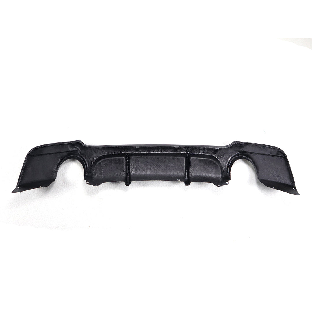 M Tech Carbon Fiber Rear Diffuser (Dual Tip) for BMW E92 (2006-2013)