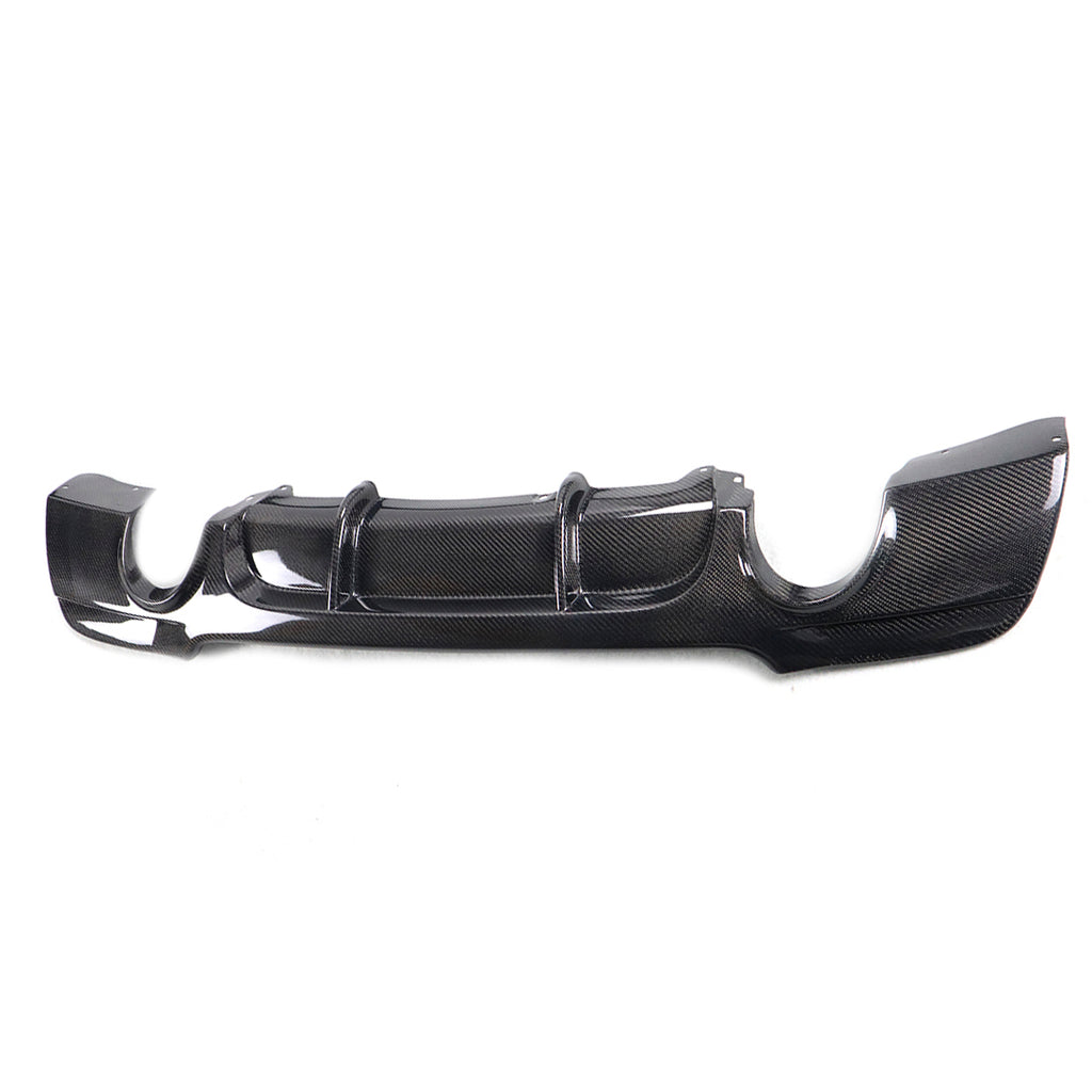 M Tech Carbon Fiber Rear Diffuser (Dual Tip) for BMW E92 (2006-2013)