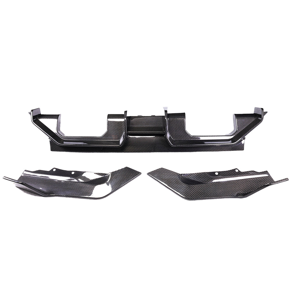 Carbon Fiber Rear Diffuser & Bumper Canards – BMW M2 G87 (2022+)