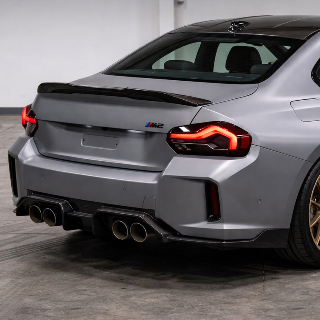 Carbon Fiber Rear Diffuser & Bumper Canards – BMW M2 G87 (2022+)
