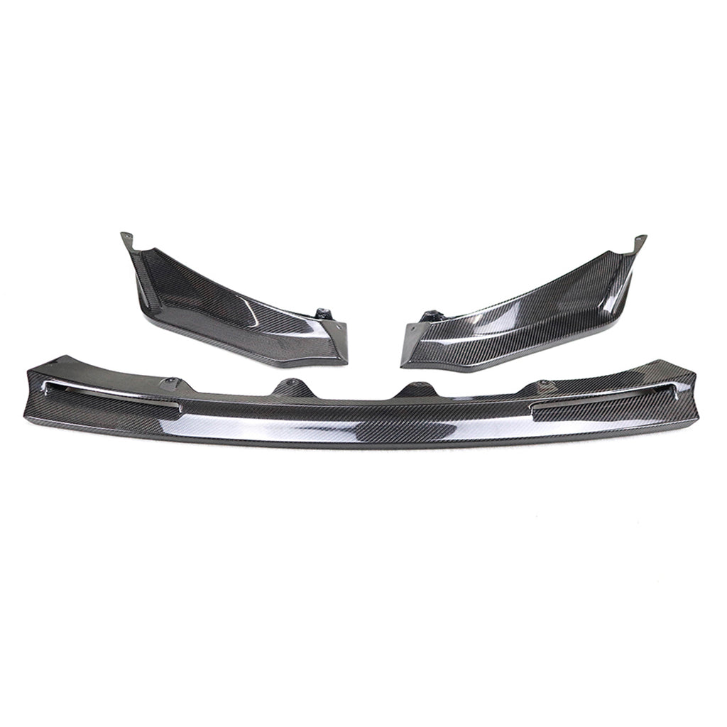 Carbon Fiber 3-Piece Front Bumper Lip – BMW M3 G80 and M4 G82 G83 (2021+)