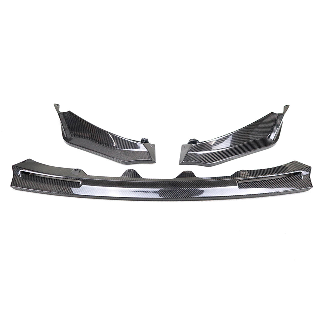 Carbon Fiber 3-Piece Front Bumper Lip – BMW M3 G80 and M4 G82 G83 (2021+)