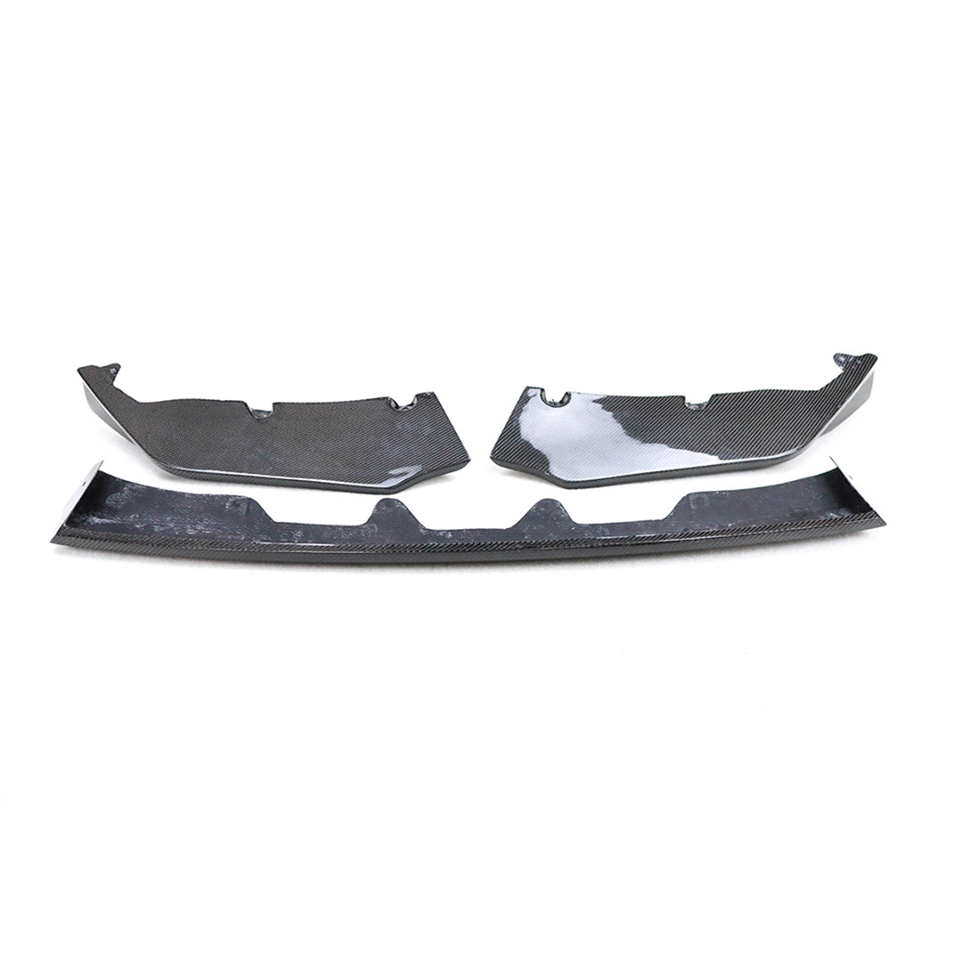 Carbon Fiber 3-Piece Front Bumper Lip – BMW M3 G80 and M4 G82 G83 (2021+)