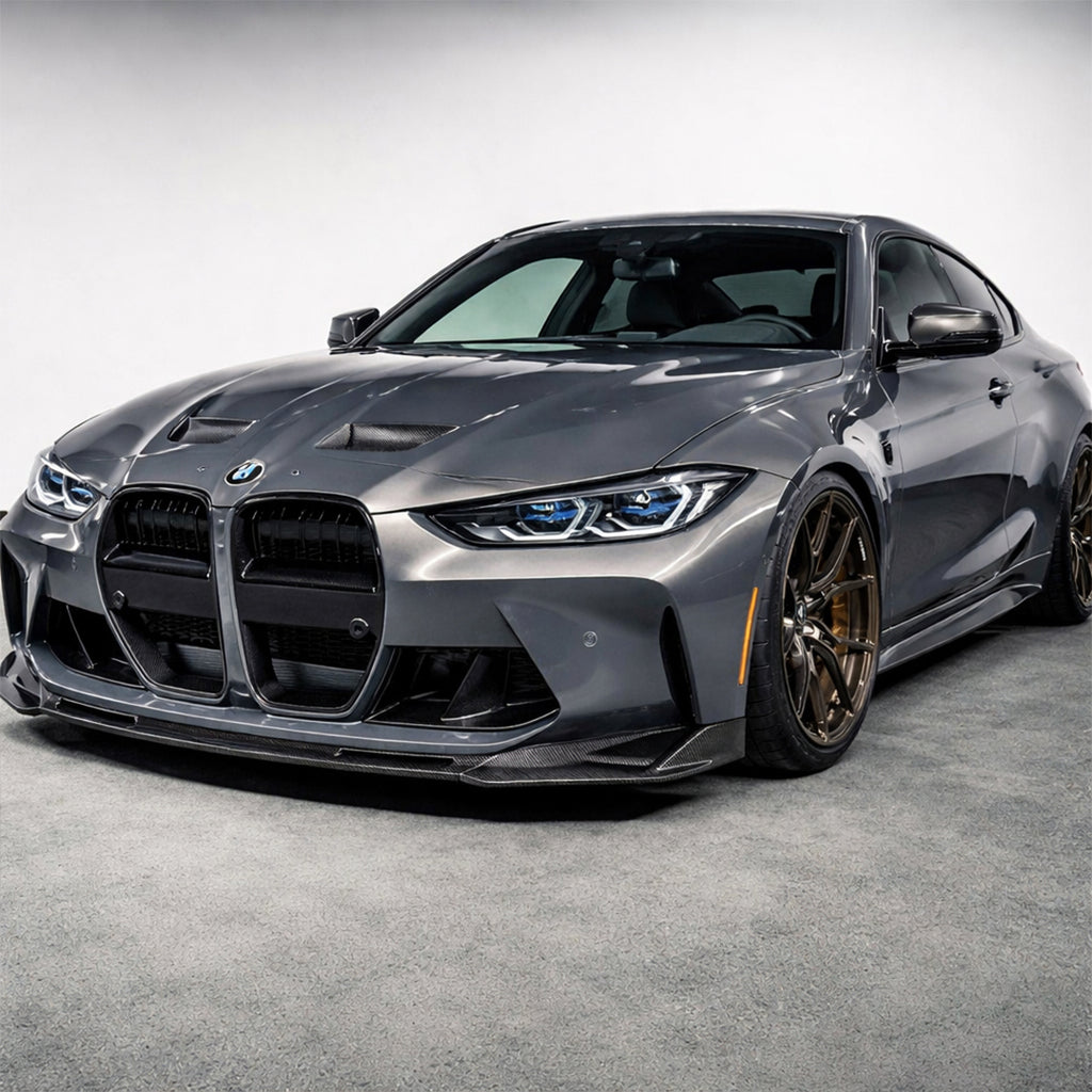 Carbon Fiber 3-Piece Front Bumper Lip – BMW M3 G80 and M4 G82 G83 (2021+)