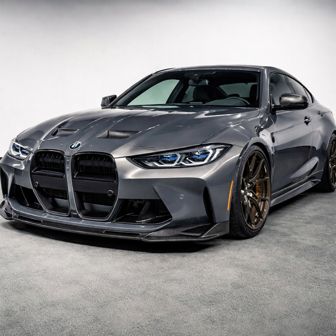Carbon Fiber 3-Piece Front Bumper Lip – BMW M3 G80 and M4 G82 G83 (2021+)