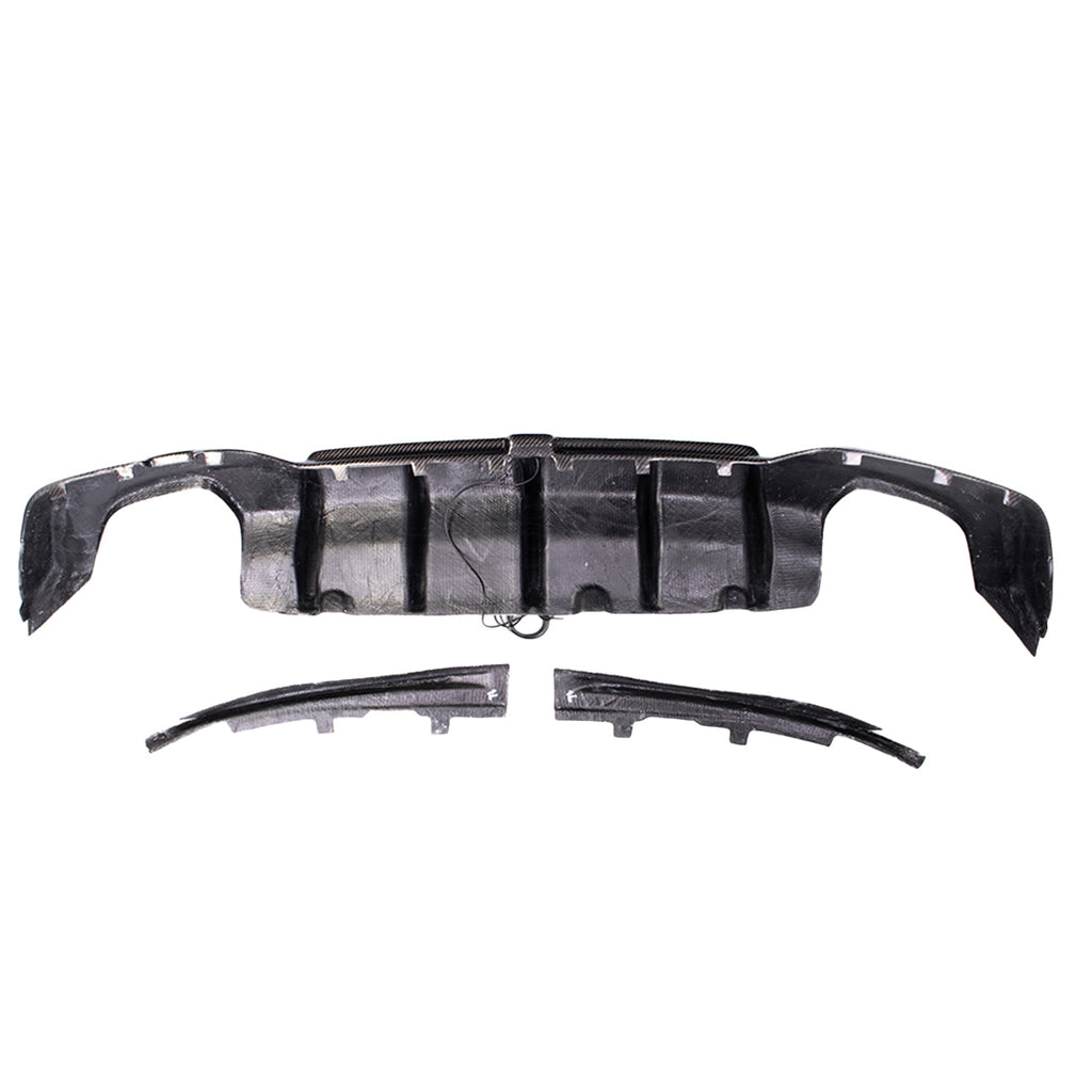 Carbon Fiber KBL Style Rear Bumper Diffuser with LED for BMW G20