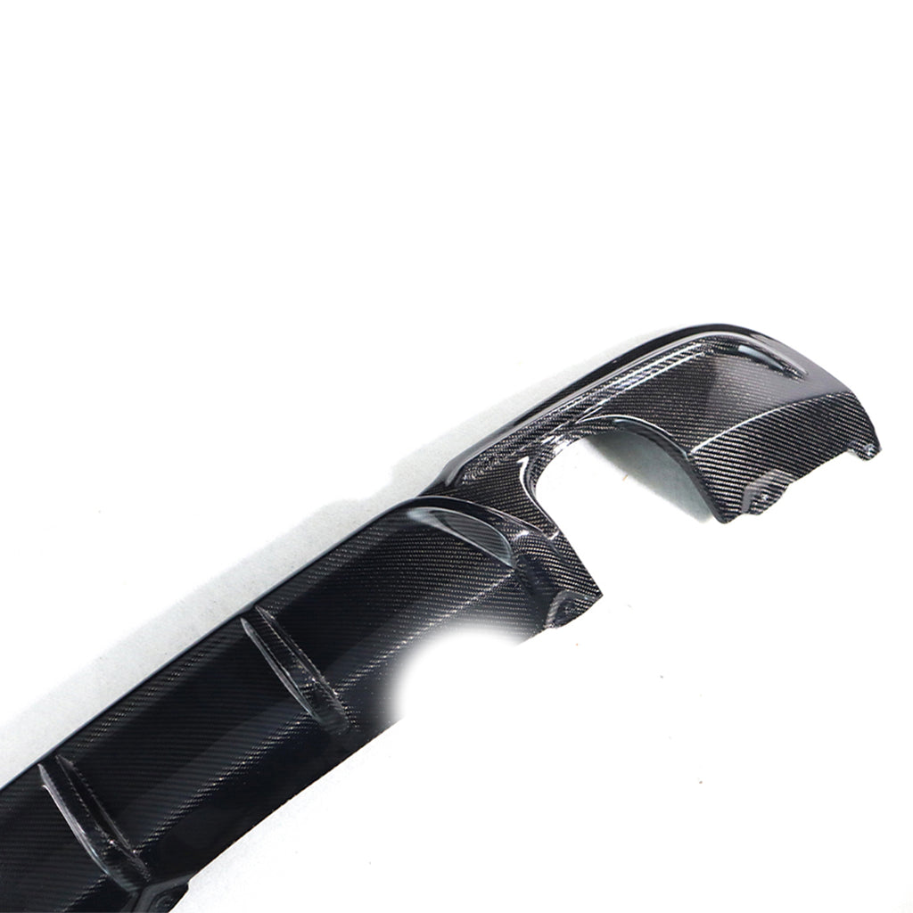 Carbon Fiber Rear Bumper Diffuser 2-Tip M Tech Style for BMW E90 (2006-2012)