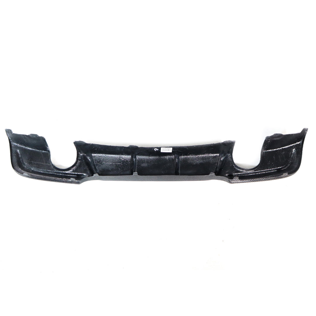 Carbon Fiber Rear Bumper Diffuser – 2-Tip M Tech Style – BMW E90 (2006–2012)