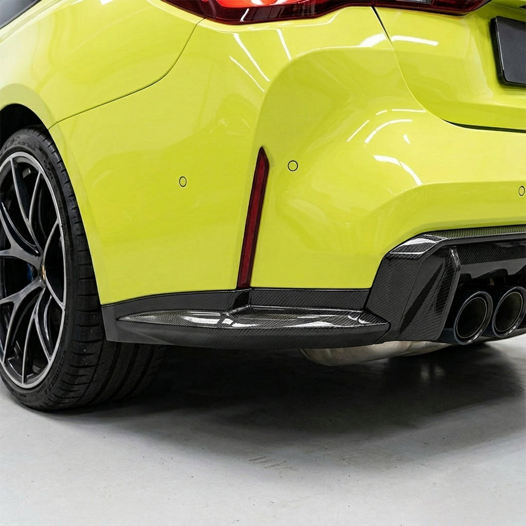 Carbon Fiber Rear Bumper Splitters (2 pcs) – BMW M3 & M4 G80 / G82 / G83 (2021+)