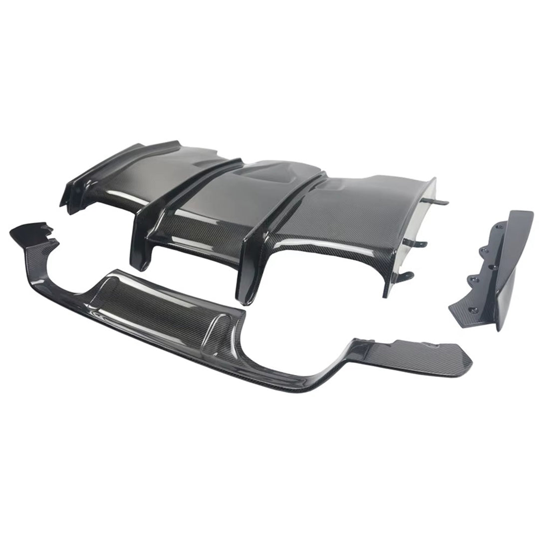 Carbon Fiber PSM Style Rear Diffuser (4 pcs) – BMW M3 & M4 F80 / F82 / F83 (2014-2020)