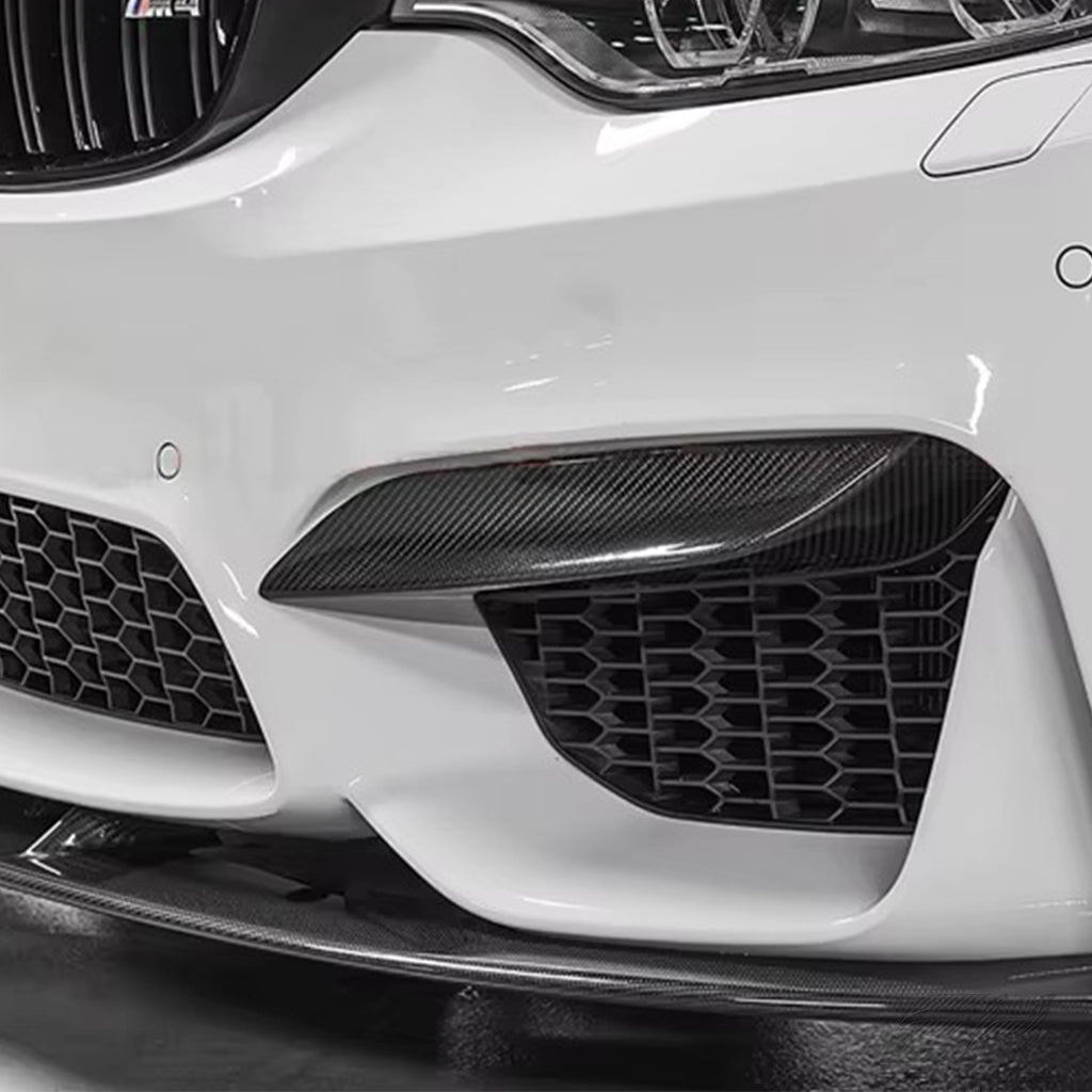 Carbon Fiber Front Bumper Side Splitter Flaps (2 pcs) – BMW M3 & M4 F80 / F82 / F83 (2015-2019)