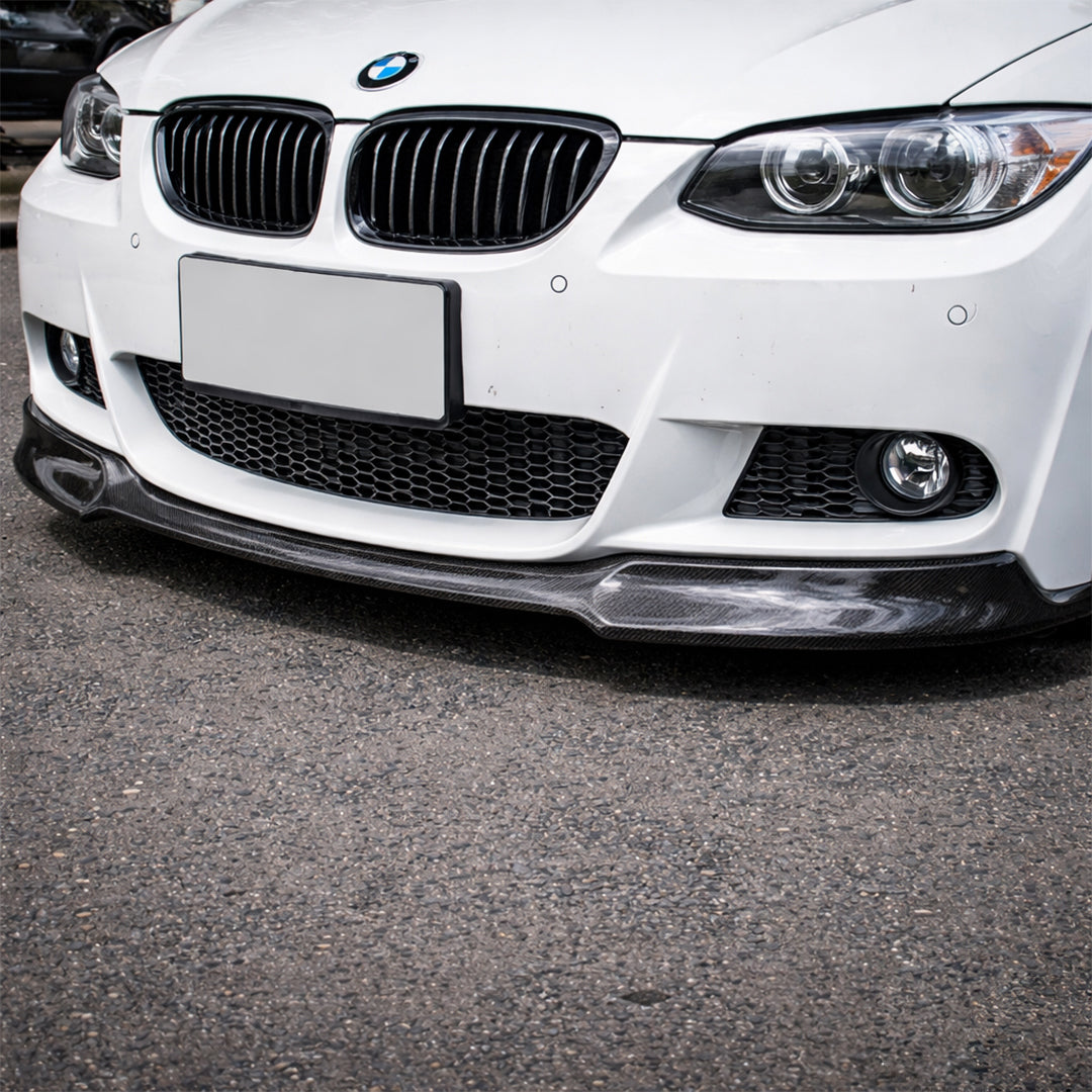 Carbon Fiber V Style Front Bumper Lip – BMW M3 E90 / E92 / E93 (2006-2013)