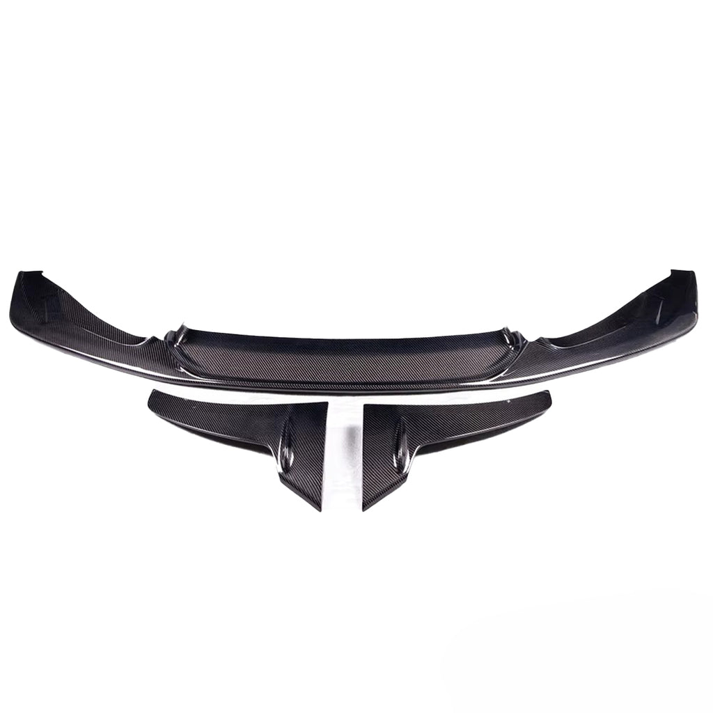 Carbon Fiber LT Style Front Bumper Lip (3 pcs) – BMW M3 & M4 F80 / F82 / F83 (2014-2020)