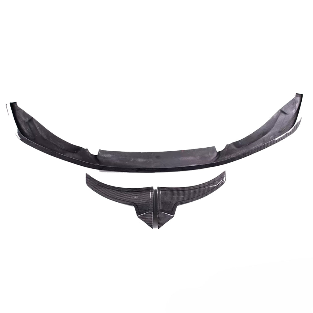 Carbon Fiber LT Style Front Bumper Lip (3 pcs) – BMW M3 & M4 F80 / F82 / F83 (2014-2020)