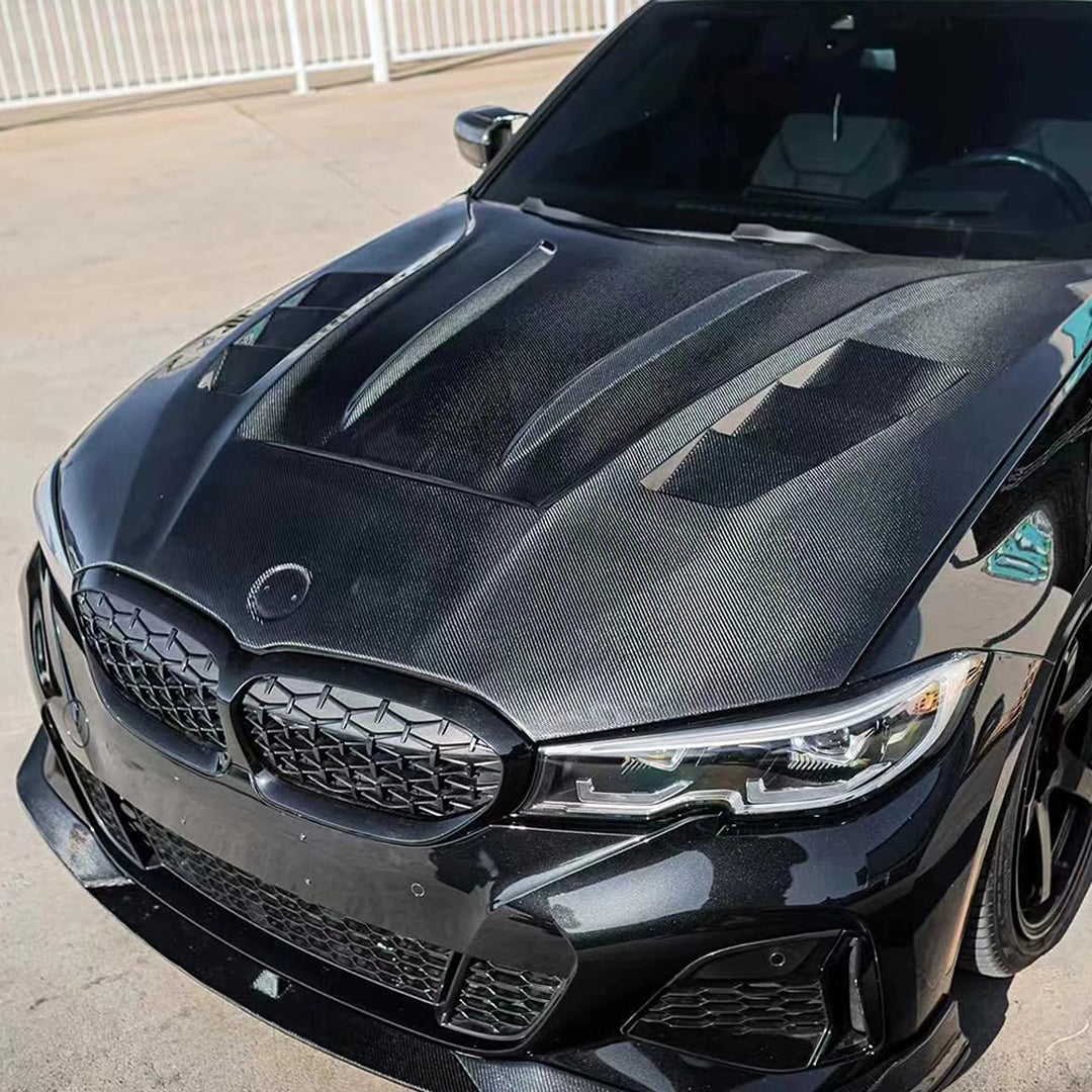 DW Style Carbon Fiber Hood – BMW 3 Series G20 / 330i / M340i (2019-2023)