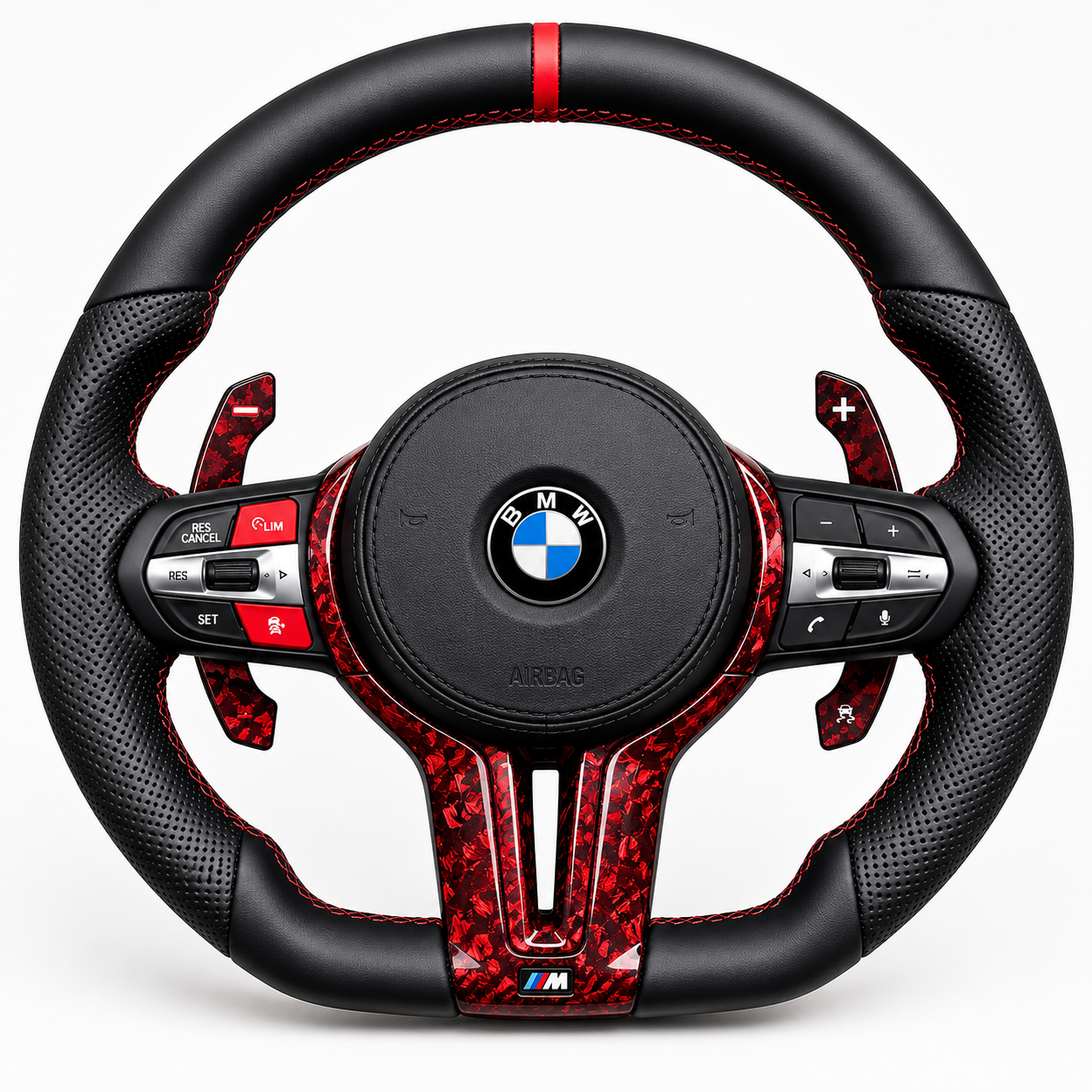 Customizable M Sport Carbon Fiber Steering Wheel for BMW F-Series (Multiple Models)