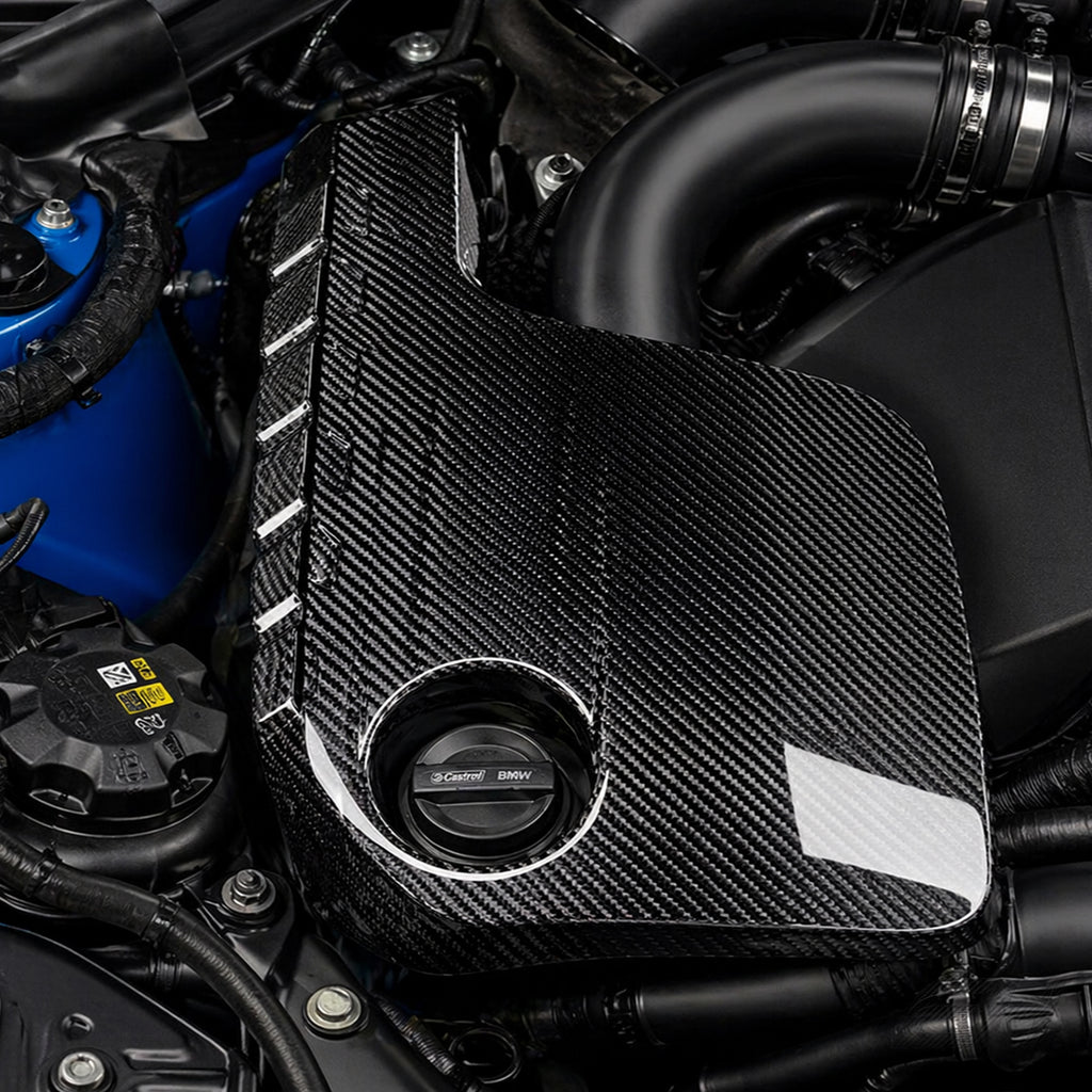 Carbon Fiber S55 Engine Cover – BMW M3 F80 / M4 F82 / F83 (2014-2017)