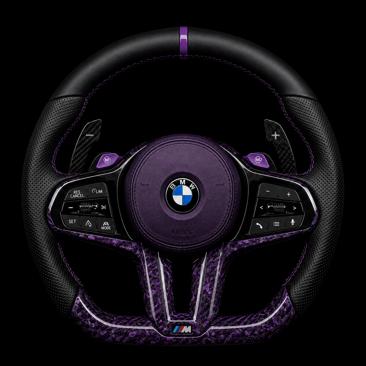 Customizable Carbon Fiber Steering Wheel for BMW G-Series (Multiple Models)