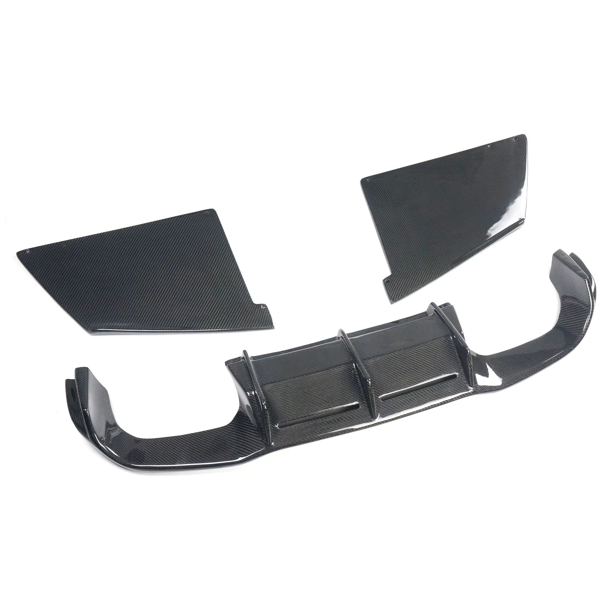 Carbon Fiber MTC Style 3-Piece Rear Diffuser & Splitter Kit – BMW M2 F87 / M2C (2014-2018)