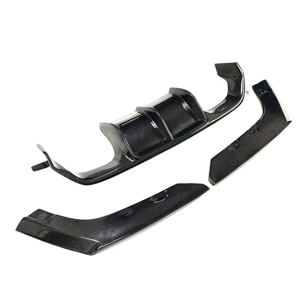 Carbon Fiber V-Style 3-Piece Rear Diffuser for BMW M2 F87 (2016+)
