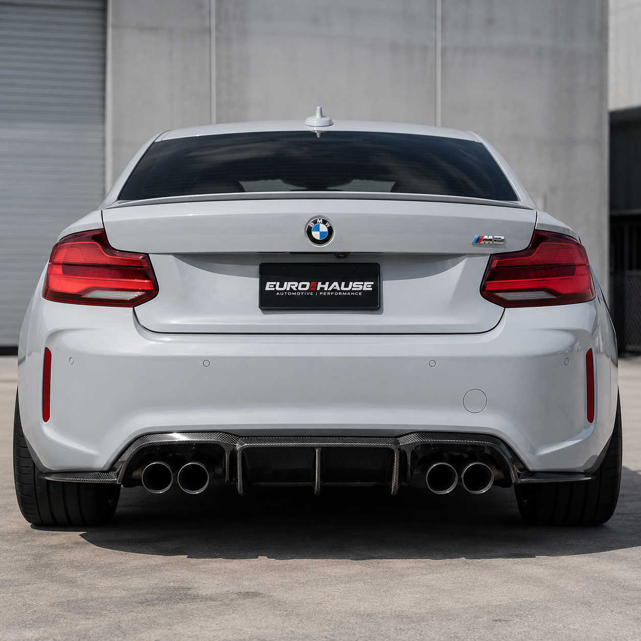 Carbon Fiber V-Style 3-Piece Rear Diffuser – BMW M2 F87 (2016+)