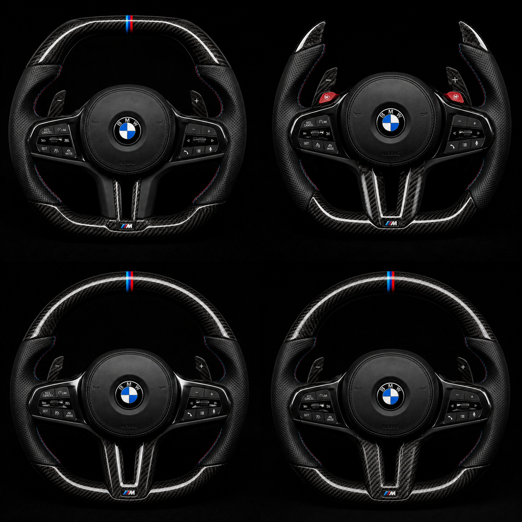 Customizable M Sport Carbon Fiber Steering Wheel for BMW F-Series (Multiple Models)