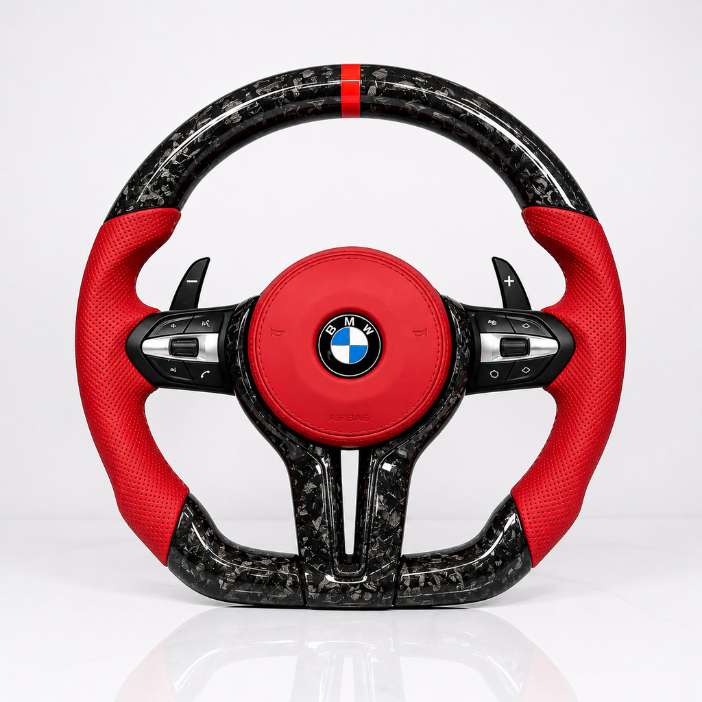Customizable M Sport Carbon Fiber Steering Wheel for BMW F-Series (Multiple Models)