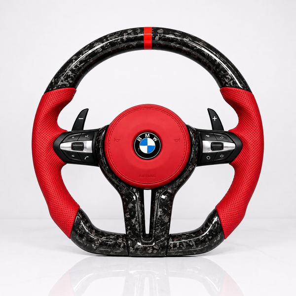 Customizable M Sport Carbon Fiber Steering Wheel for BMW F-Series (Multiple Models)