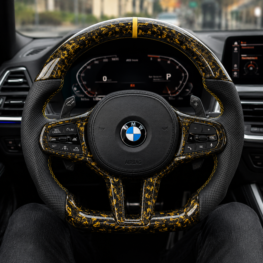 Customizable Carbon Fiber Steering Wheel for BMW G-Series (Multiple Models)