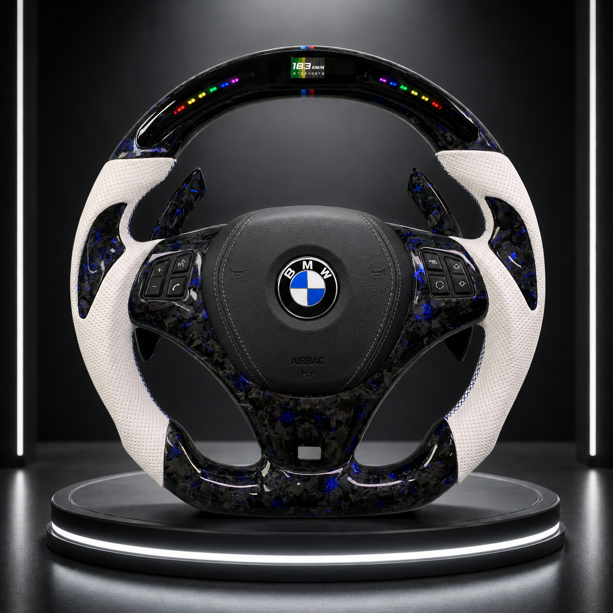Customizable Carbon Fiber Steering Wheel for BMW E90 E91 E92 E93 M3 / 3 Series / 1 Series E8x