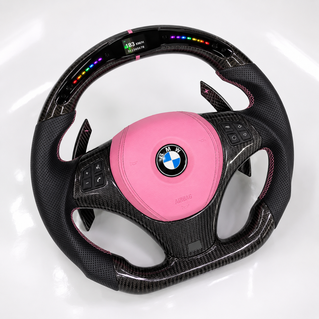Customizable Carbon Fiber Steering Wheel for BMW E90 E91 E92 E93 M3 / 3 Series / 1 Series E8x
