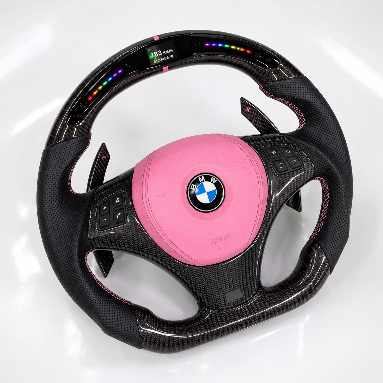 Customizable Carbon Fiber Steering Wheel for BMW E90 E91 E92 E93 M3 / 3 Series / 1 Series E8x