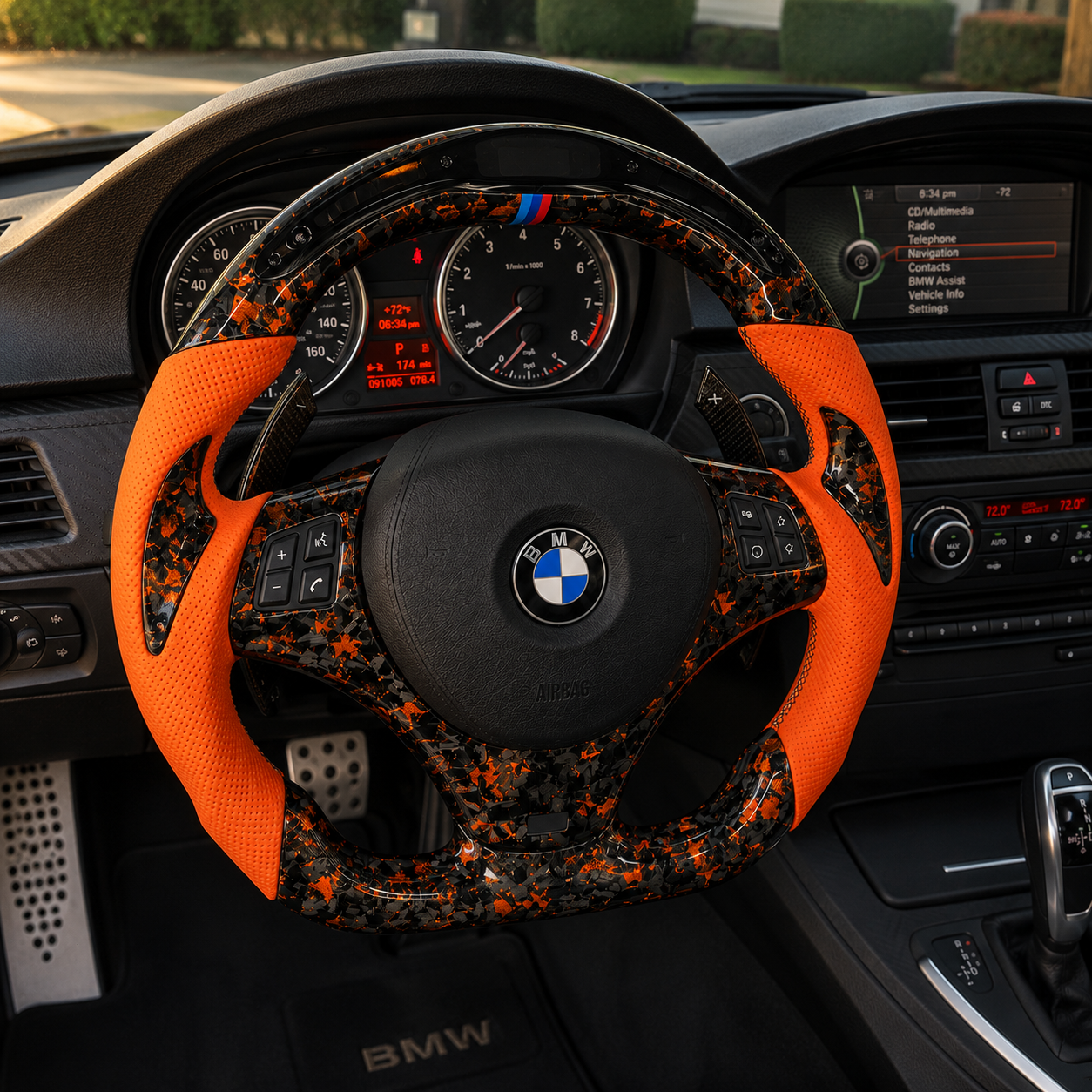 Customizable Carbon Fiber Steering Wheel for BMW E90 E91 E92 E93 M3 / 3 Series / 1 Series E8x